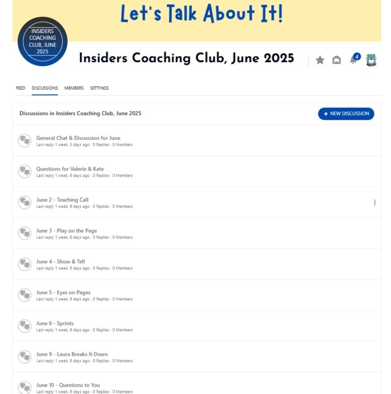 Daily, Focused Discussions